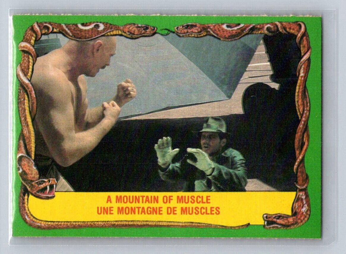 A MOUNTAIN OF MUSCLE 1981 O-Pee-Chee Raiders of the Lost Ark #63 C1 Raiders of the Lost Ark Base - Hobby Gems