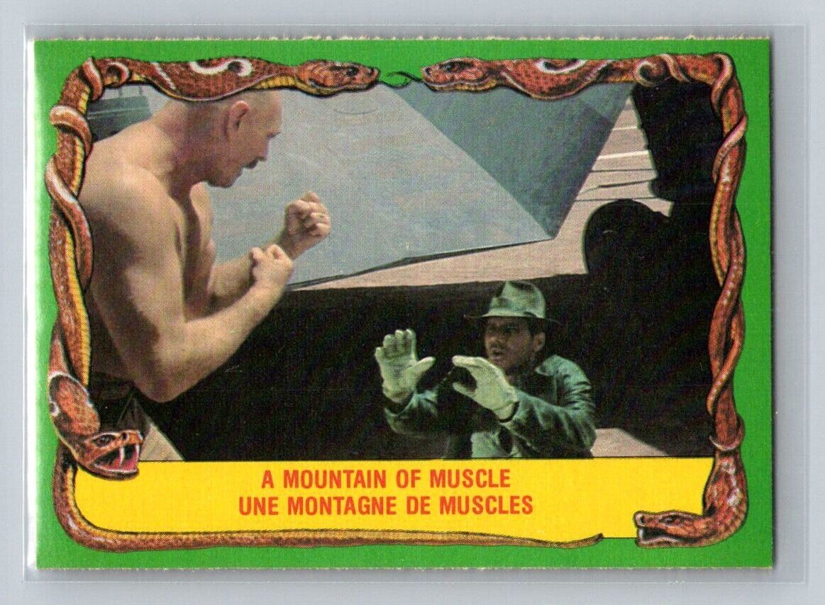 A MOUNTAIN OF MUSCLE 1981 O-Pee-Chee Raiders of the Lost Ark #63 C2 Raiders of the Lost Ark Base - Hobby Gems