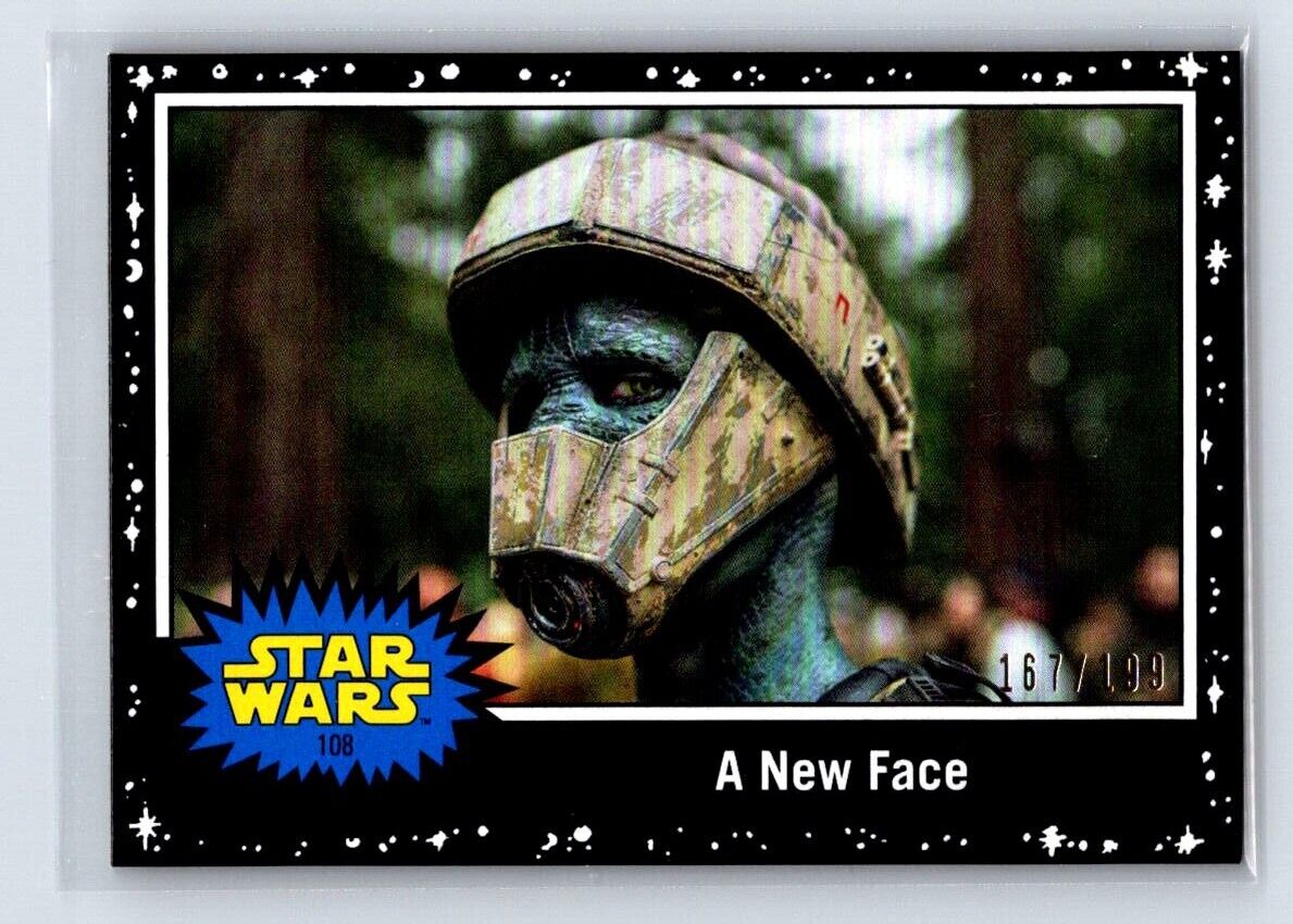 A NEW FACE 2019 Topps Star Wars Rise of Skywalker Black #108 167/199 Star Wars Parallel Serial Numbered - Hobby Gems