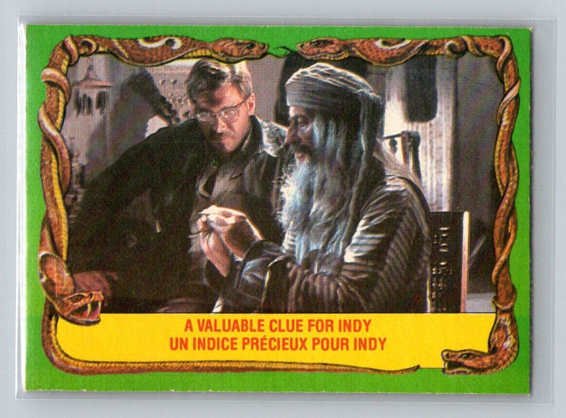 A VALUABLE CLUE FOR INDY 1981 O-Pee-Chee Raiders of the Lost Ark #41 C1 Raiders of the Lost Ark Base - Hobby Gems