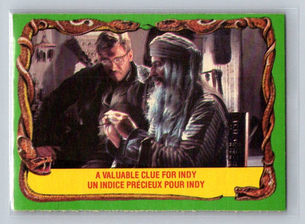 A VALUABLE CLUE FOR INDY 1981 O-Pee-Chee Raiders of the Lost Ark #41 C2 Raiders of the Lost Ark Base - Hobby Gems