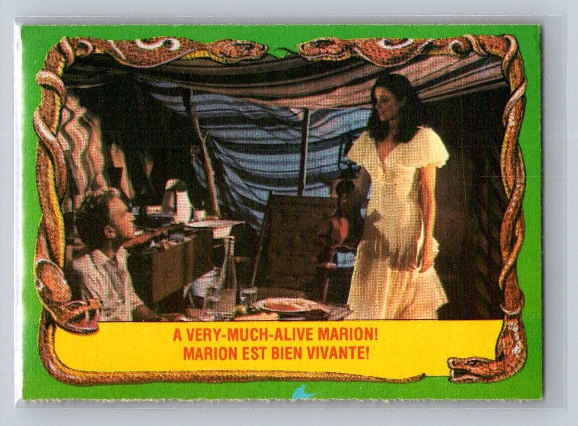 A VERY-MUCH-ALIVE MARION! 1981 O-Pee-Chee Raiders of the Lost Ark #49 C1 Raiders of the Lost Ark Base - Hobby Gems