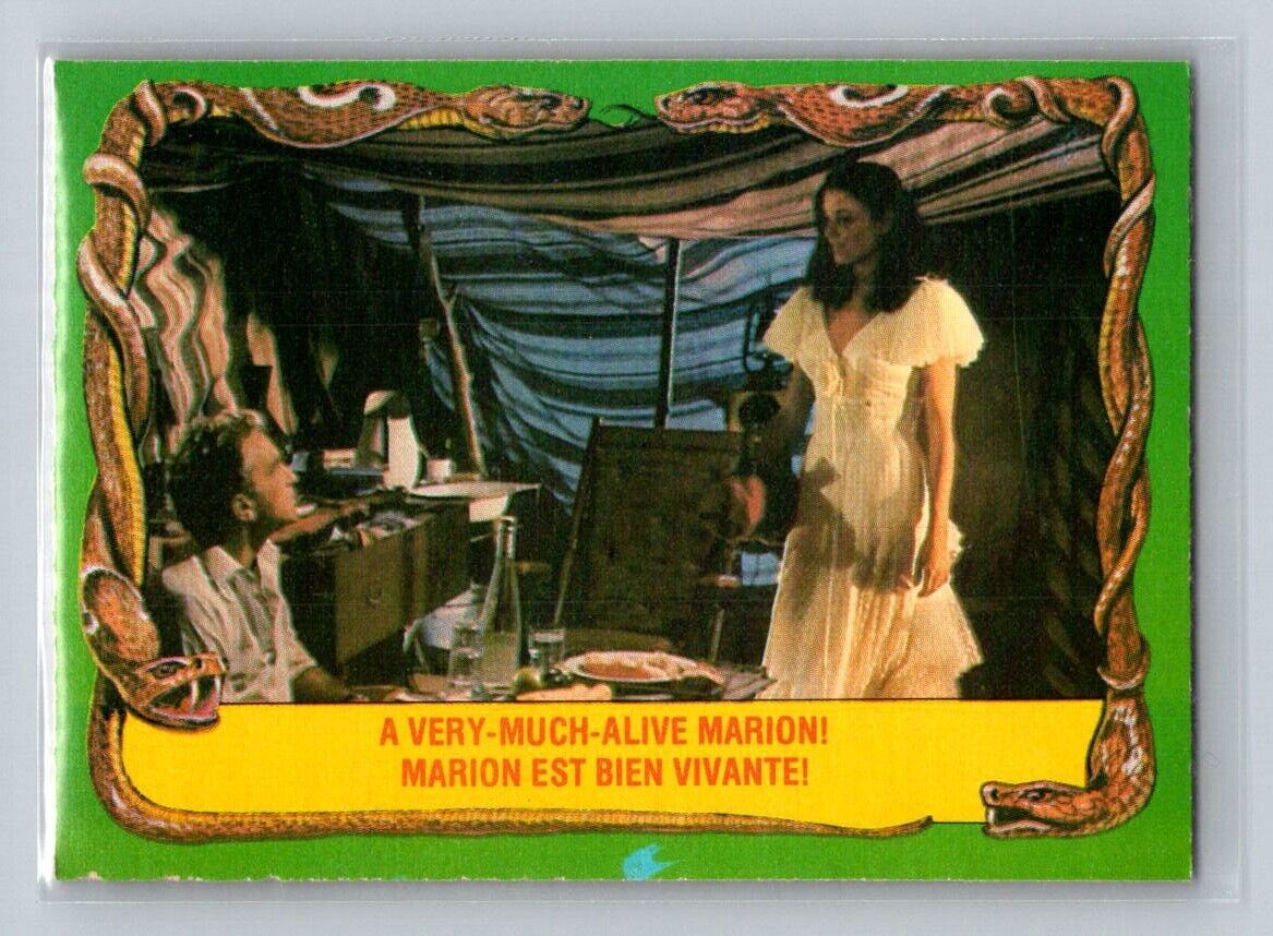 A VERY-MUCH-ALIVE MARION! 1981 O-Pee-Chee Raiders of the Lost Ark #49 C2 Raiders of the Lost Ark Base - Hobby Gems