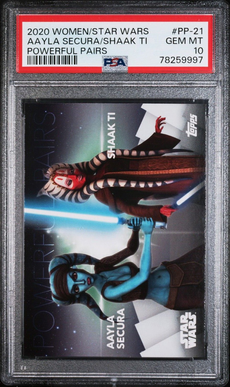 AAYLA SECURA SHAAK TI PSA 10 2020 Topps Women of Star Wars Powerful Pairs #PP-21 Star Wars Base Graded Cards - Hobby Gems