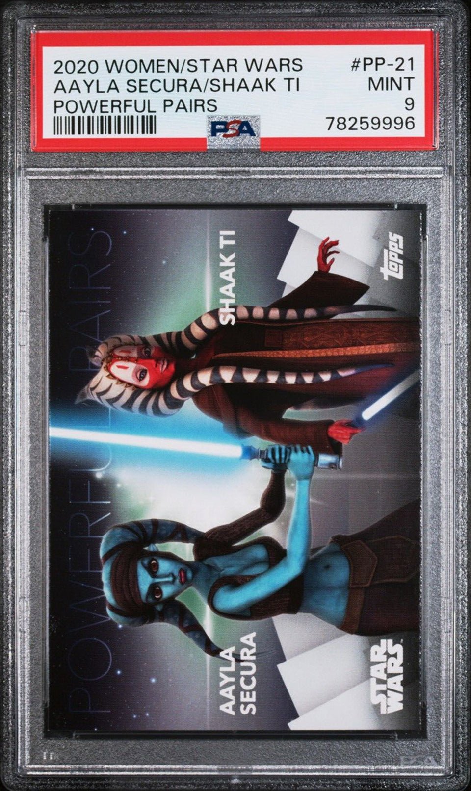 AAYLA SECURA SHAAK TI PSA 9 2020 Topps Women of Star Wars Powerful Pairs #PP-21 Star Wars Base Graded Cards - Hobby Gems