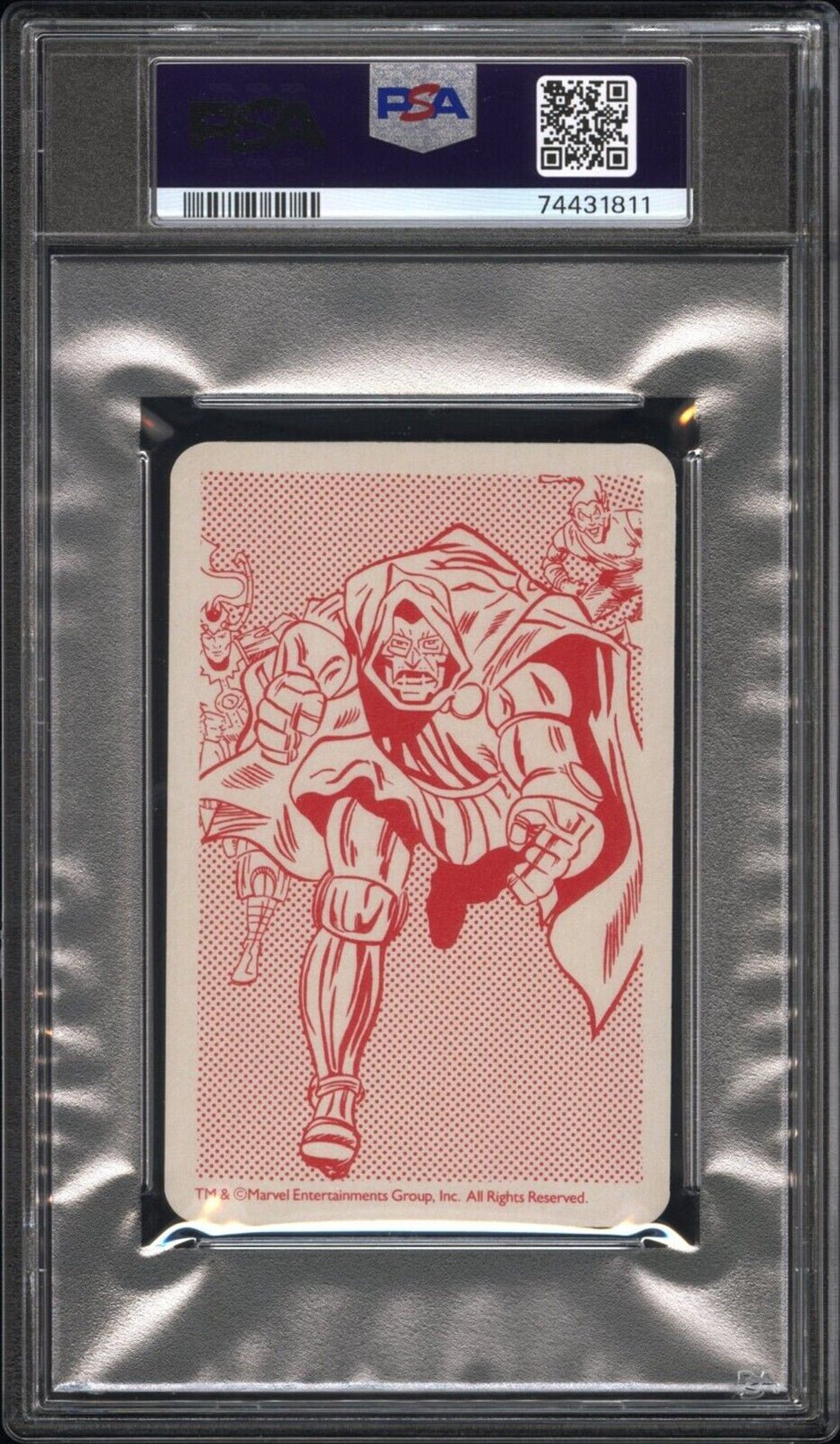 ABSORBING MAN PSA 9 1988 Super Top Trumps Marvel Super Heroes Red Back Marvel Base Graded Cards - Hobby Gems