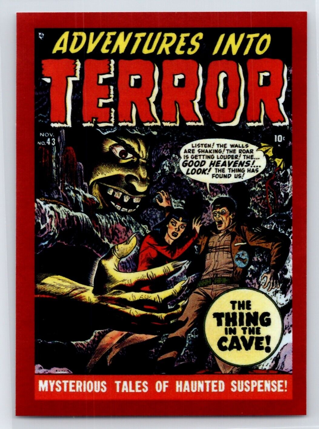 ADVENTURES INTO TERROR #43 2020 Panini Marvel 80 Years Red Foil Sticker #13 HG1 Marvel Sticker - Hobby Gems