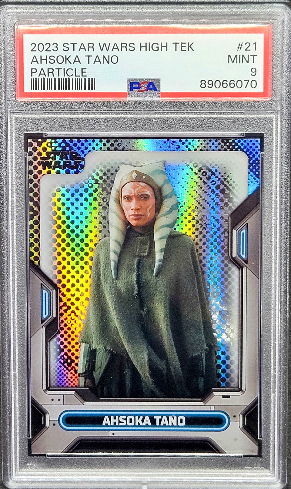 AHSOKA TANO PSA 10 2023 Topps Finest Star Wars Warriors #FW9 Star Wars Graded Cards Insert - Hobby Gems