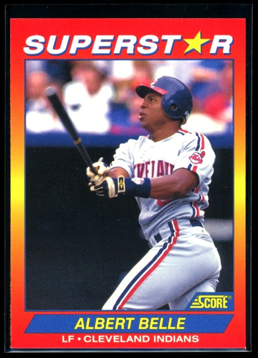 ALBERT BELLE 1992 Score Superstar #39 Baseball Base - Hobby Gems