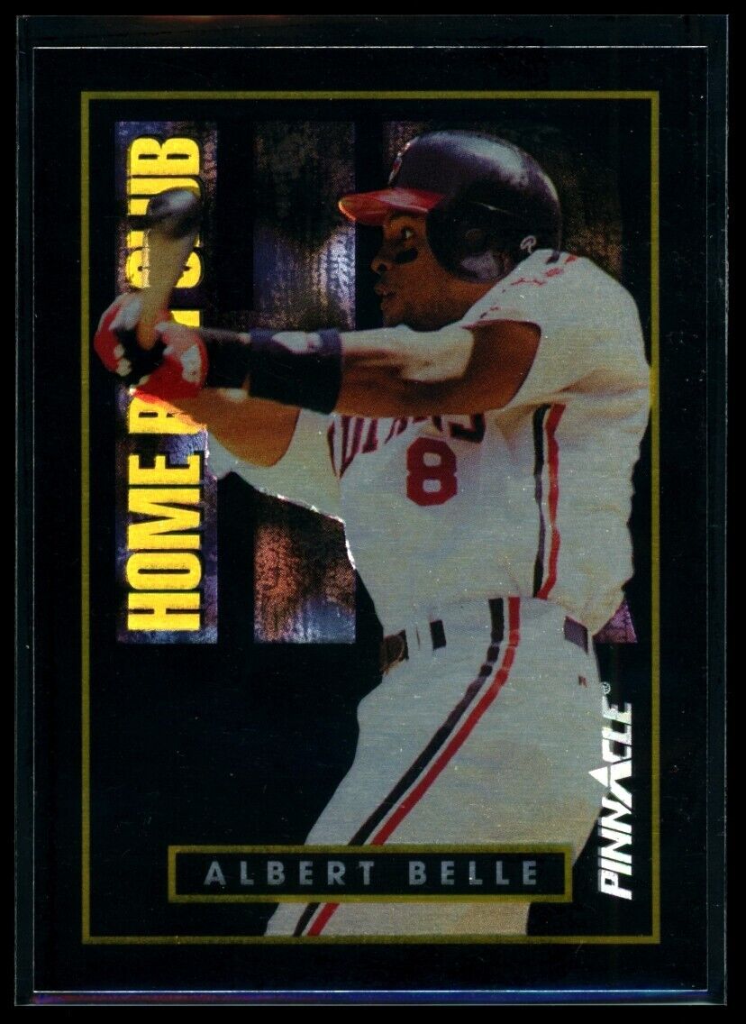 ALBERT BELLE 1993 Pinnacle Home Run Club #5 Baseball Base - Hobby Gems