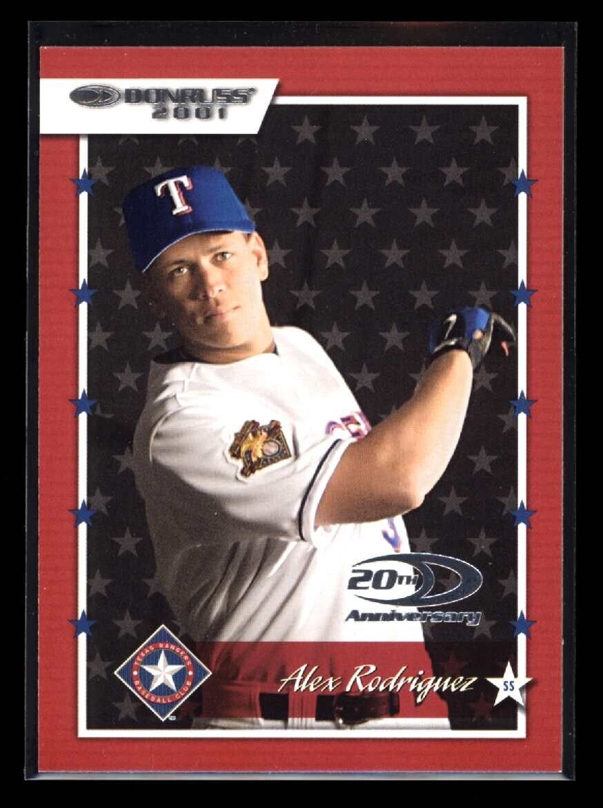 ALEX RODRIGUEZ 2001 Donruss #1 C1 Baseball Base - Hobby Gems