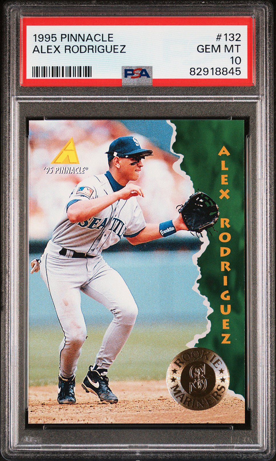 ALEX RODRIGUEZ PSA 10 1995 Pinnacle #132 Baseball Base Graded Cards - Hobby Gems