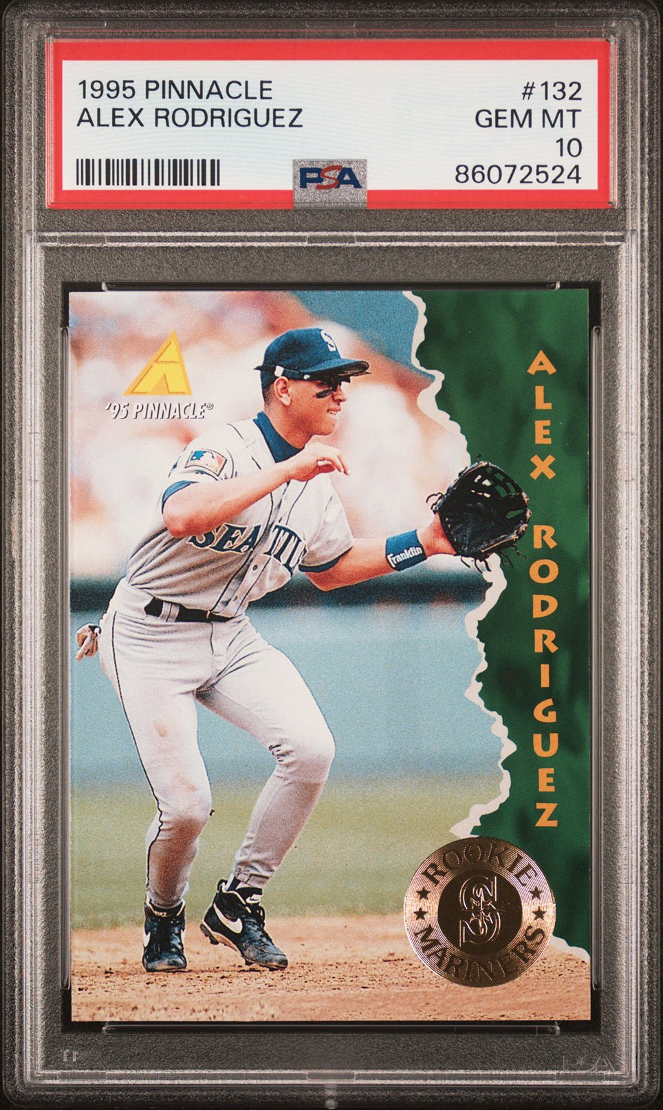 ALEX RODRIGUEZ PSA 10 1995 Pinnacle #132 C2 Baseball Base Graded Cards - Hobby Gems