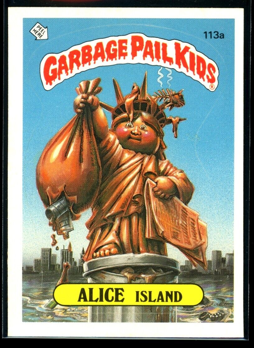 ALICE ISLAND 1986 Garbage Pail Kids Series 3 #113a Barber NM C3 Garbage Pail Kids Base - Hobby Gems