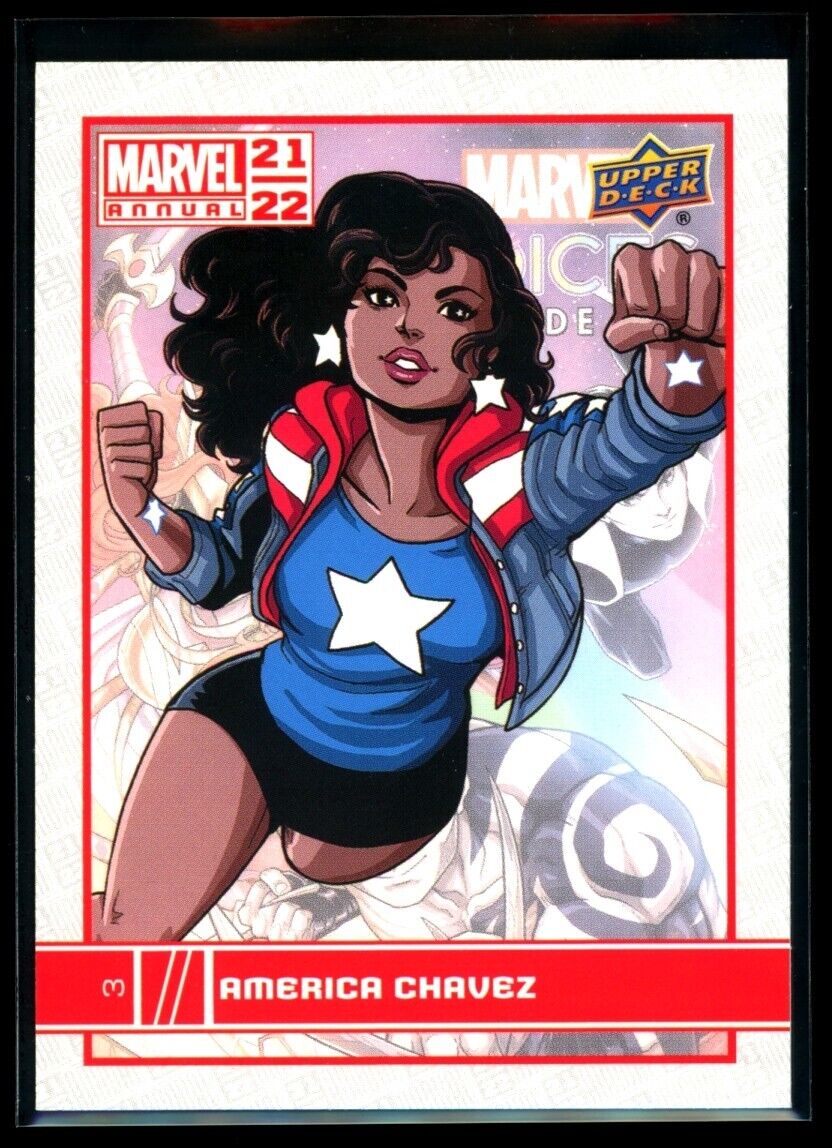 AMERICA CHAVEZ 2021-22 Upper Deck Marvel Annual #3 *Quantity* Marvel Base - Hobby Gems