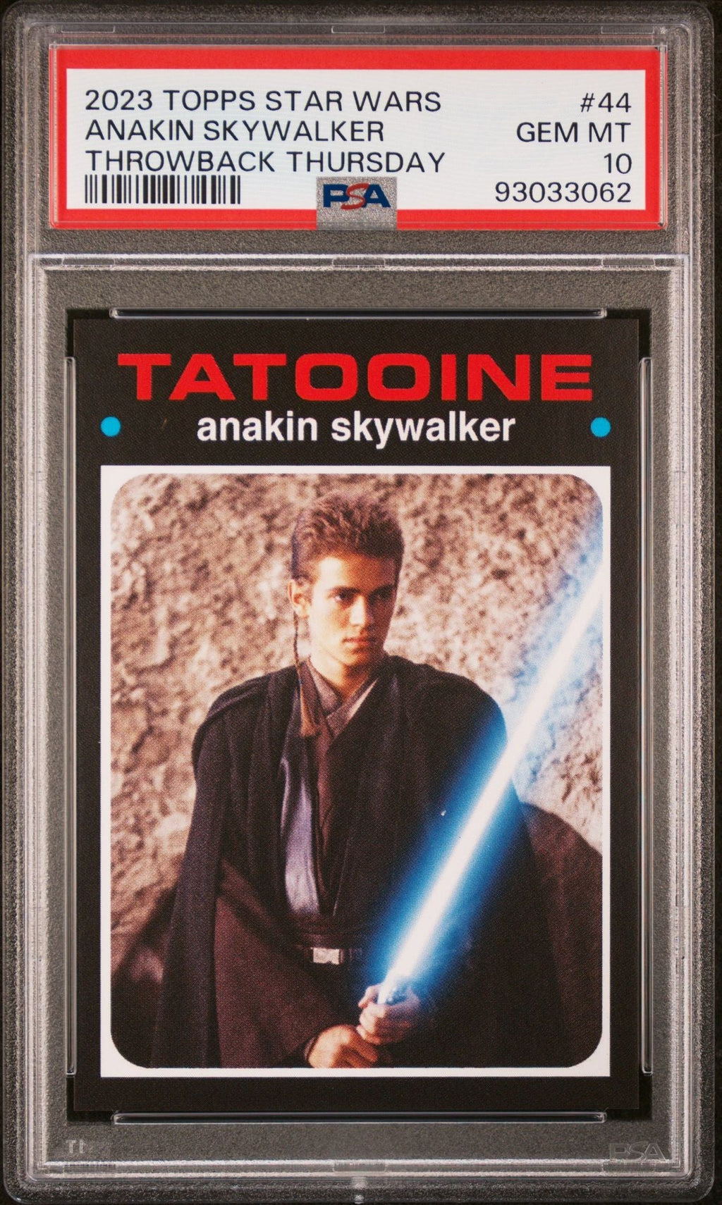 ANAKIN SKYWALKER PSA 10 2023 Topps Star Wars Throwback Thursday TBT #44 C2 Star Wars Base Graded Cards - Hobby Gems