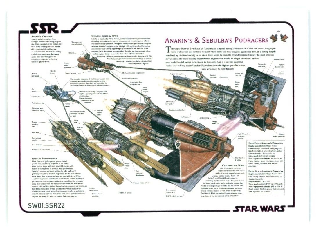 ANAKIN'S SEBULBA'S PODRACERS 2022 Star Wars Prerelease Foil SW01 #SSR22 Star Wars Base - Hobby Gems