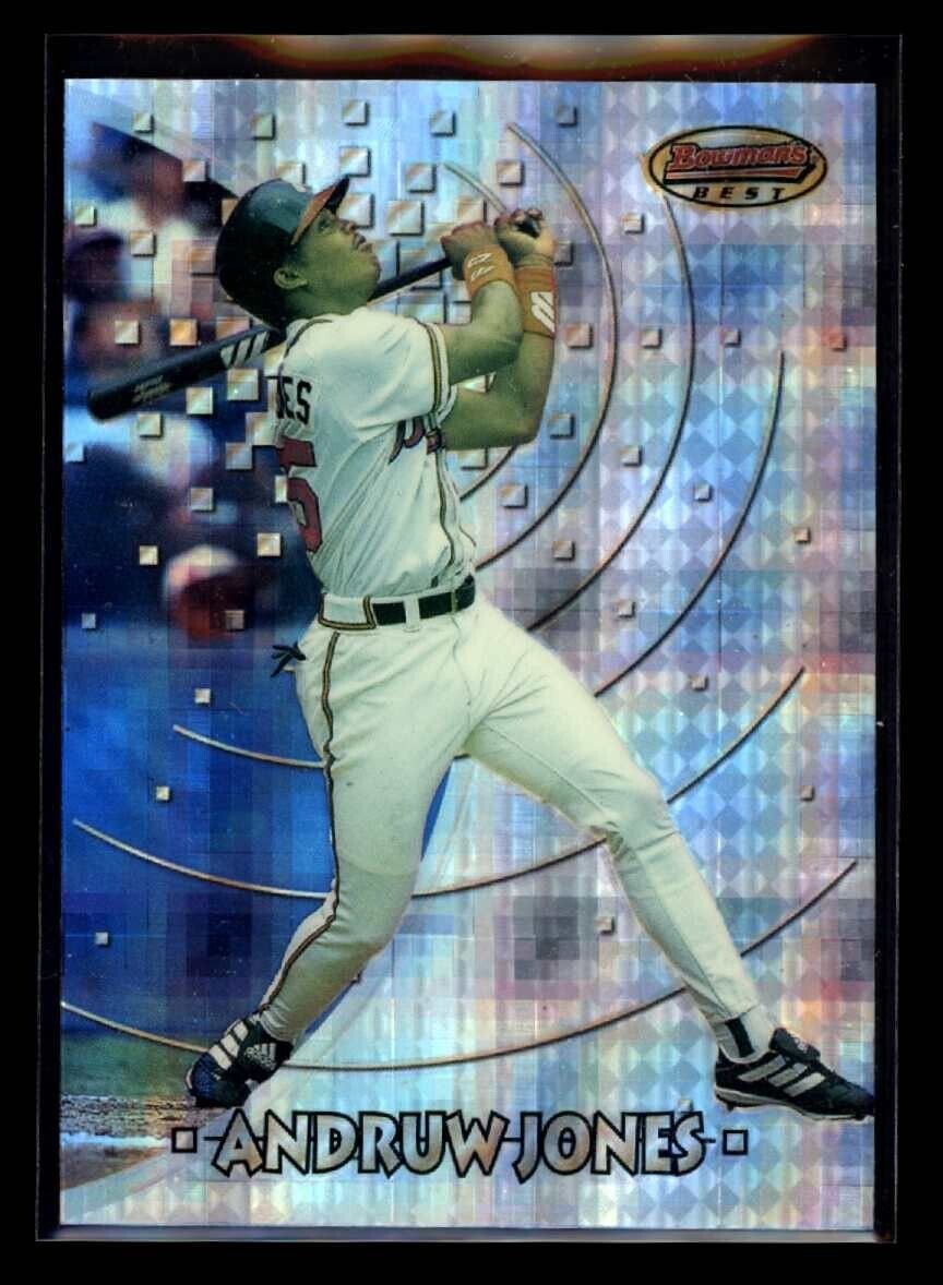 ANDRUW JONES 1997 Bowman's Best Preview Atomic Refractor #BBP15 Baseball Parallel - Hobby Gems