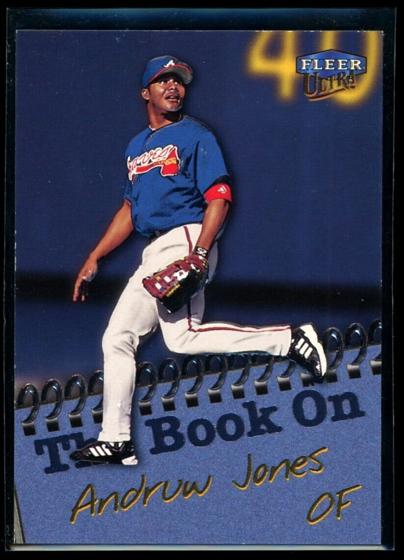ANDRUW JONES 1999 Fleer Ultra The Book On #9 Baseball Insert - Hobby Gems
