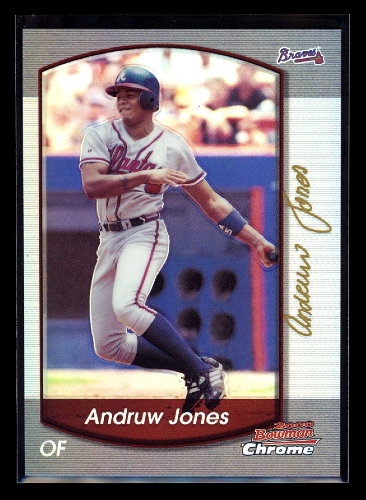 ANDRUW JONES 2000 Bowman Chrome Refractor #115 C2 Baseball Parallel - Hobby Gems