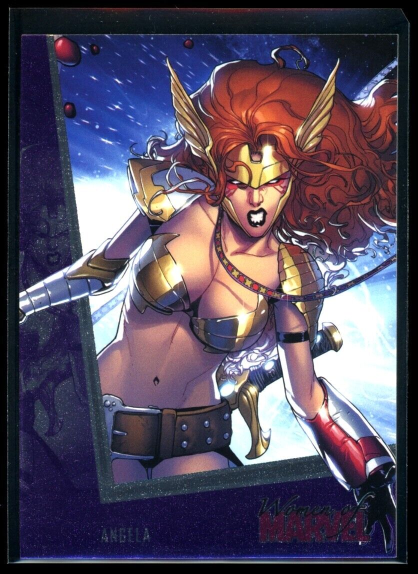 ANGELA 2013 Rittenhouse Women of Marvel Series 2 #1 *Quantity* Marvel Base - Hobby Gems