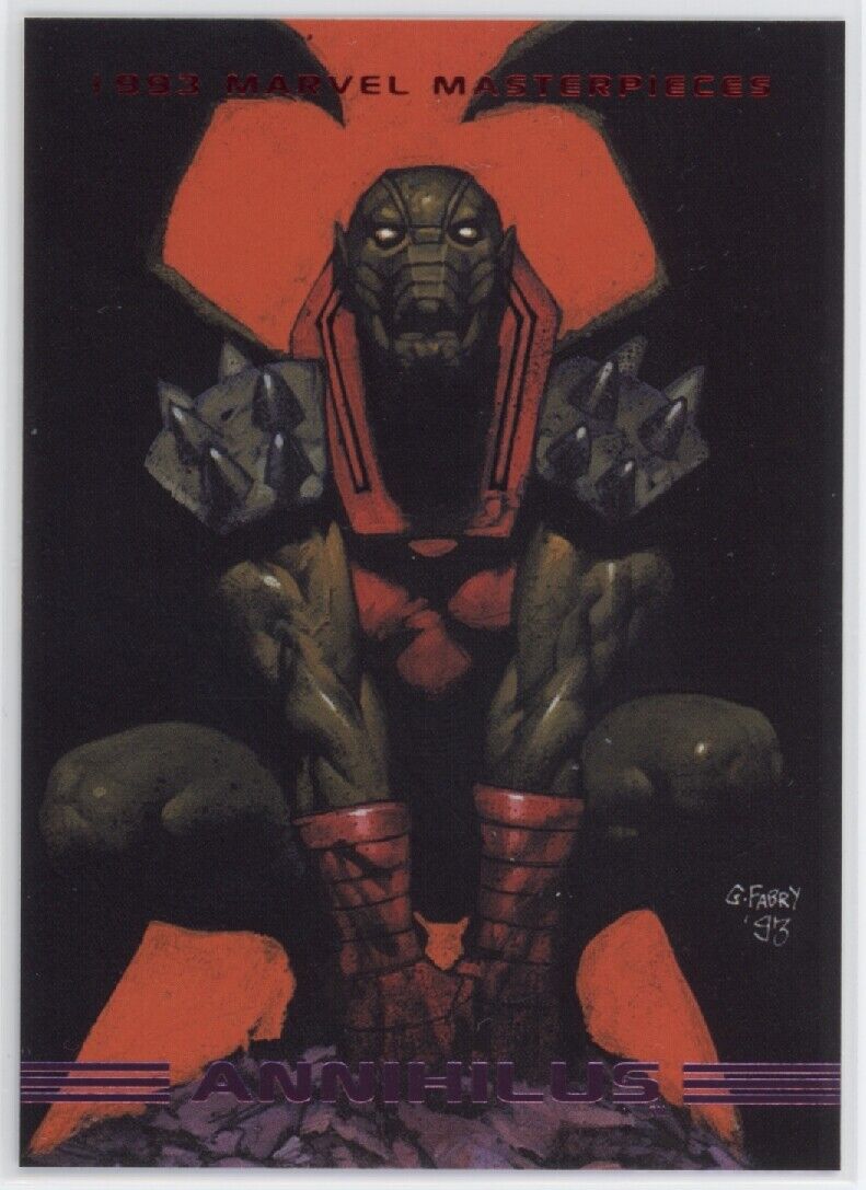 ANNIHILUS 1993 Marvel Masterpieces #47 Marvel Base - Hobby Gems