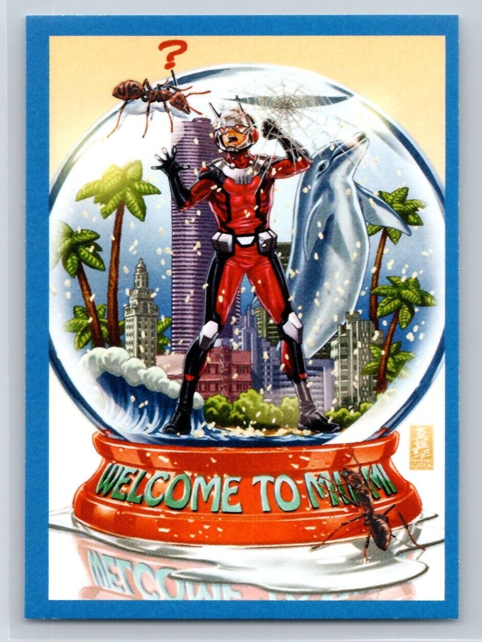 ANT-MAN 2017 Panini Marvel Superheroes Blue Embossed Sticker #135 C3 Marvel Sticker - Hobby Gems