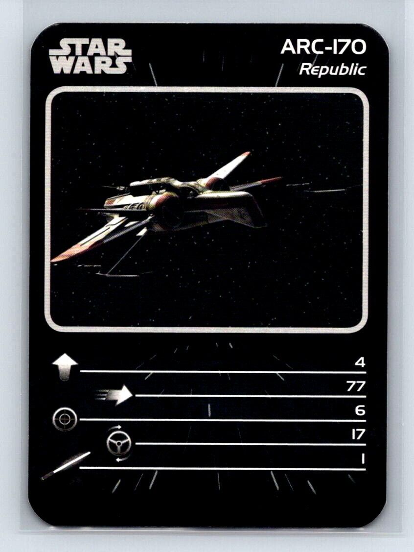 ARC-170 2008 Star Wars Top Trumps Specials Starships Star Wars Base - Hobby Gems