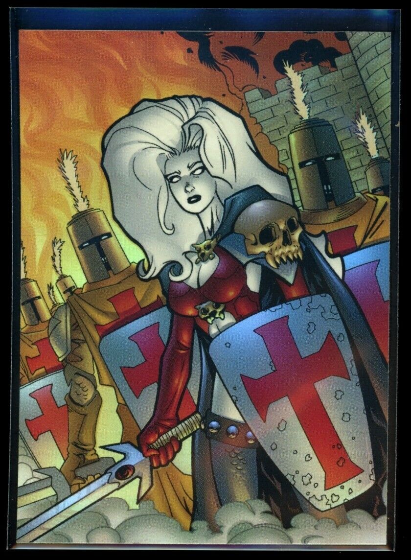 ARMAGEDDON TRAGEDIES 1998 Artbox Lady Death Covenant HoloFoil #54 Lady Death Base - Hobby Gems