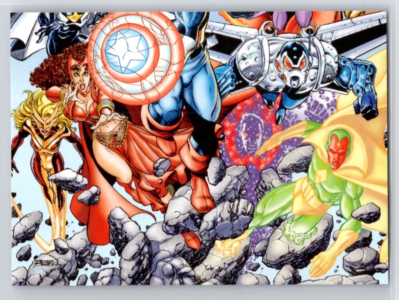 AVENGERS 2008 Marvel Heroes Panini Preziosi Collection Sticker #105 Marvel Sticker - Hobby Gems