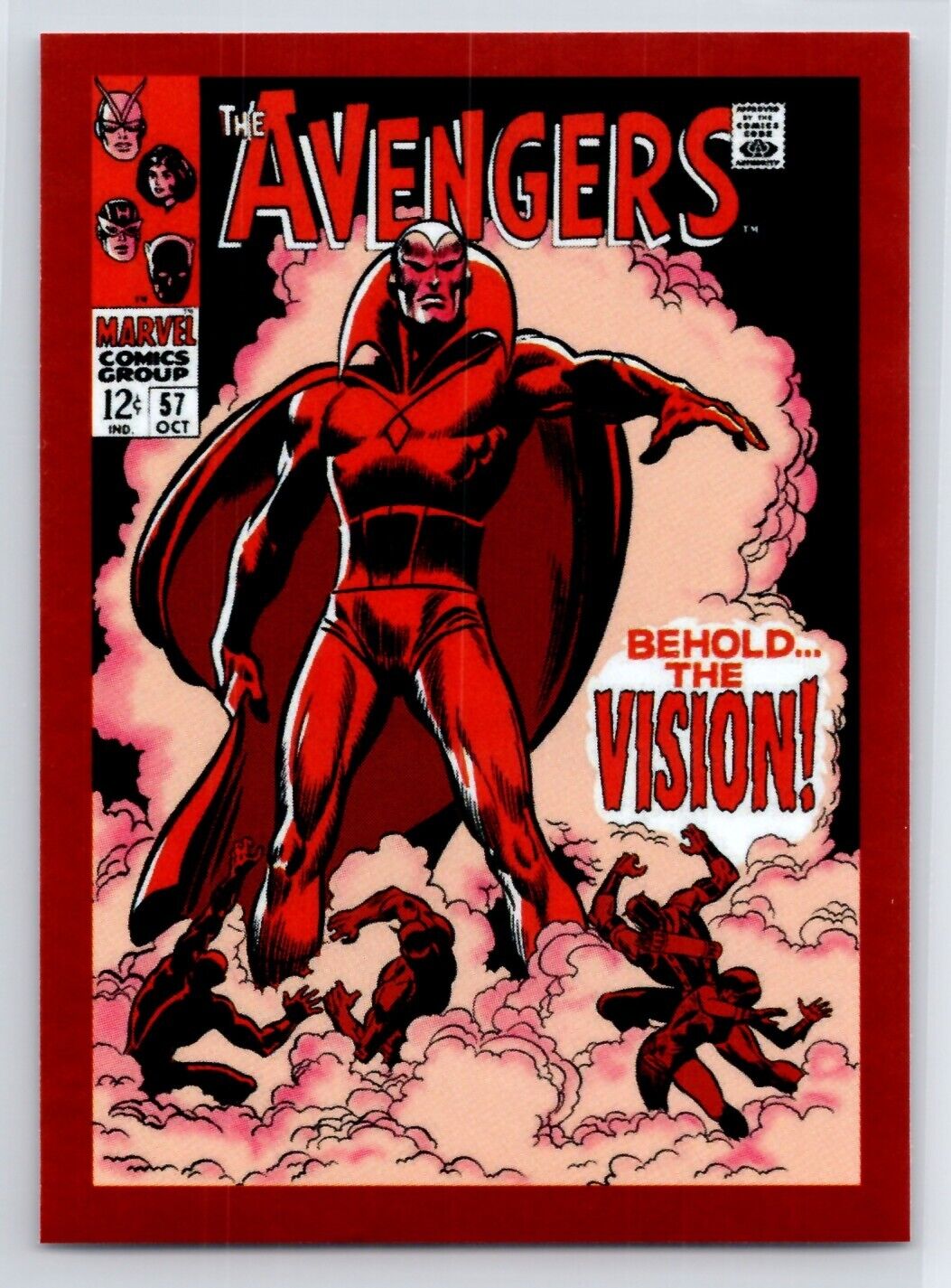 AVENGERS #57 2020 Panini Marvel 80 Years Red Foil Sticker #56 HG1 Marvel Sticker - Hobby Gems