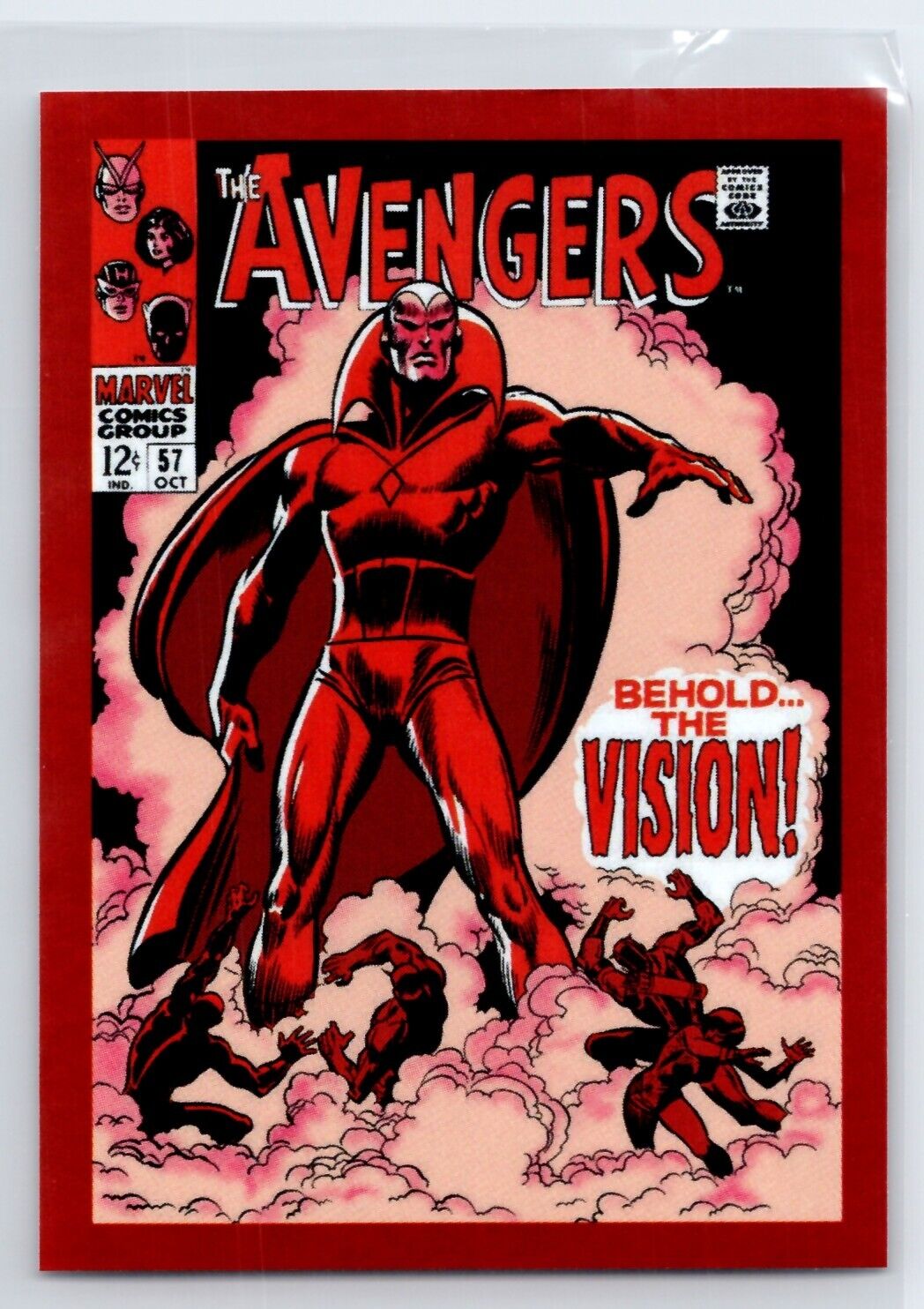 AVENGERS #57 2020 Panini Marvel 80 Years Red Foil Sticker #56 HG2 Marvel Sticker - Hobby Gems