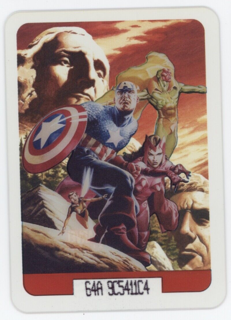 AVENGERS Captain America 2008 Edibas Marvel Heroes Rare Acetate Lamincards #95 Marvel Base - Hobby Gems