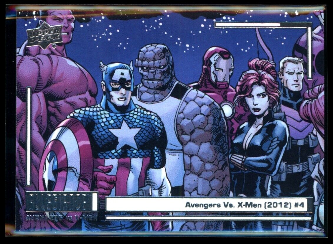 Avengers vs. X-Men (2012) #12 2023 UD Marvel Allegiance Avengers vs X-Men #72 Marvel Base - Hobby Gems