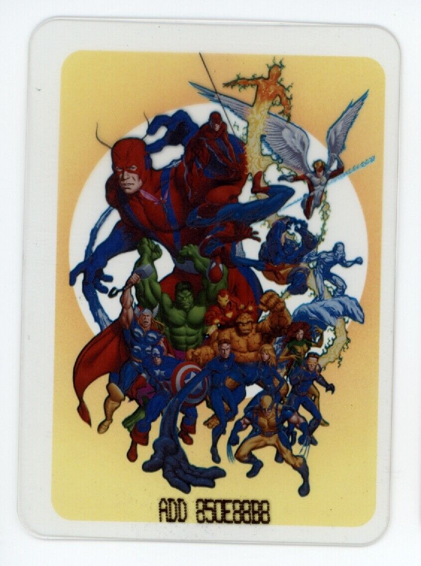 AVENGERS X-MEN FANTASTIC FOUR 2008 Edibas (Italy) Marvel Heroes Lamincards #88 Marvel Base - Hobby Gems