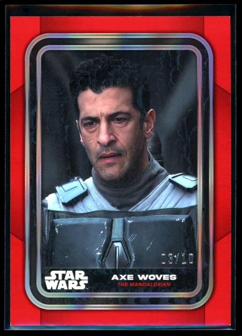 AXE WOVES 2023 Topps Star Wars Red #20 3/10 Star Wars Parallel Serial Numbered - Hobby Gems