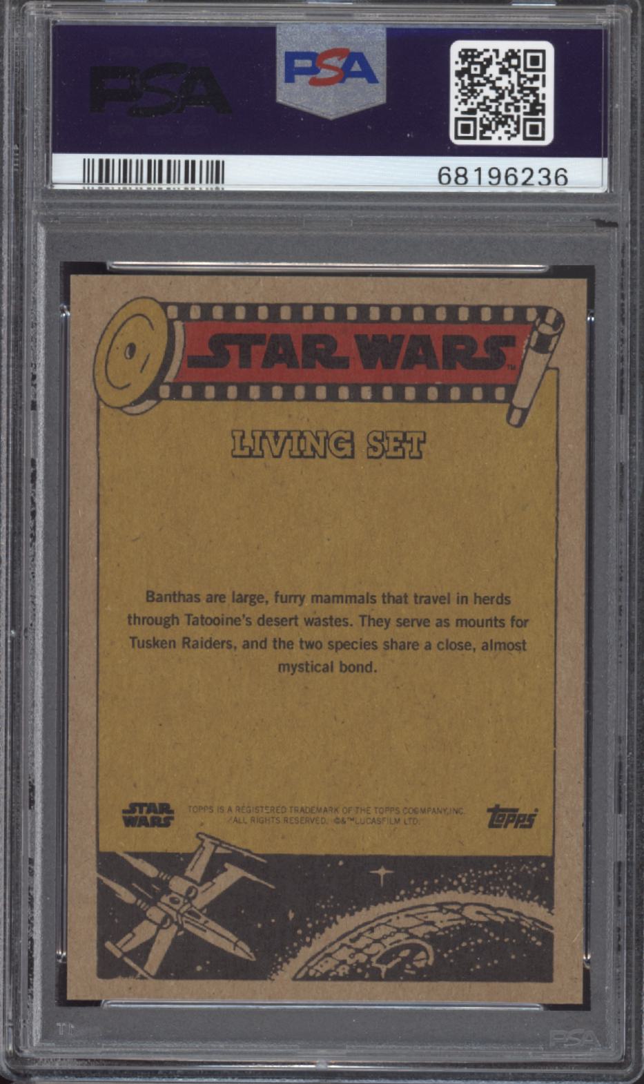 BANTHA PSA 9 2021 Topps Star Wars Living #175 Star Wars Graded Cards Insert - Hobby Gems