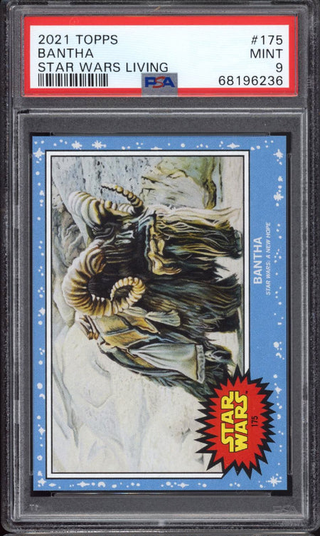 BANTHA PSA 9 2021 Topps Star Wars Living #175 Star Wars Graded Cards Insert - Hobby Gems