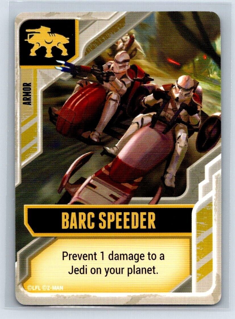 BARC SPEEDER Star Wars The Clone Wars Z-MAN LFL Game Card Star Wars Base - Hobby Gems