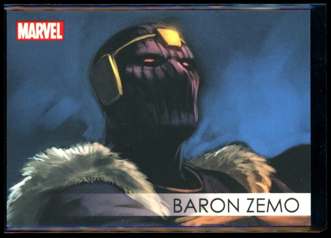 BARON ZEMO 2012 Rittenhouse Marvel Greatest Heroes Villains #V1 Marvel Insert - Hobby Gems