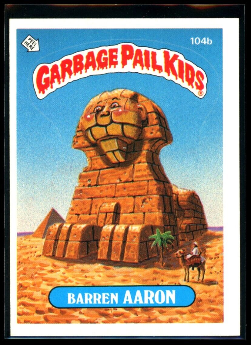 BARREN AARON 1986 Garbage Pail Kids Series 3 #104b NM C2 Garbage Pail Kids Base - Hobby Gems