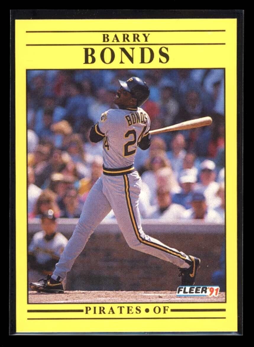 BARRY BONDS 1991 Fleer #33 C1 Baseball Base - Hobby Gems
