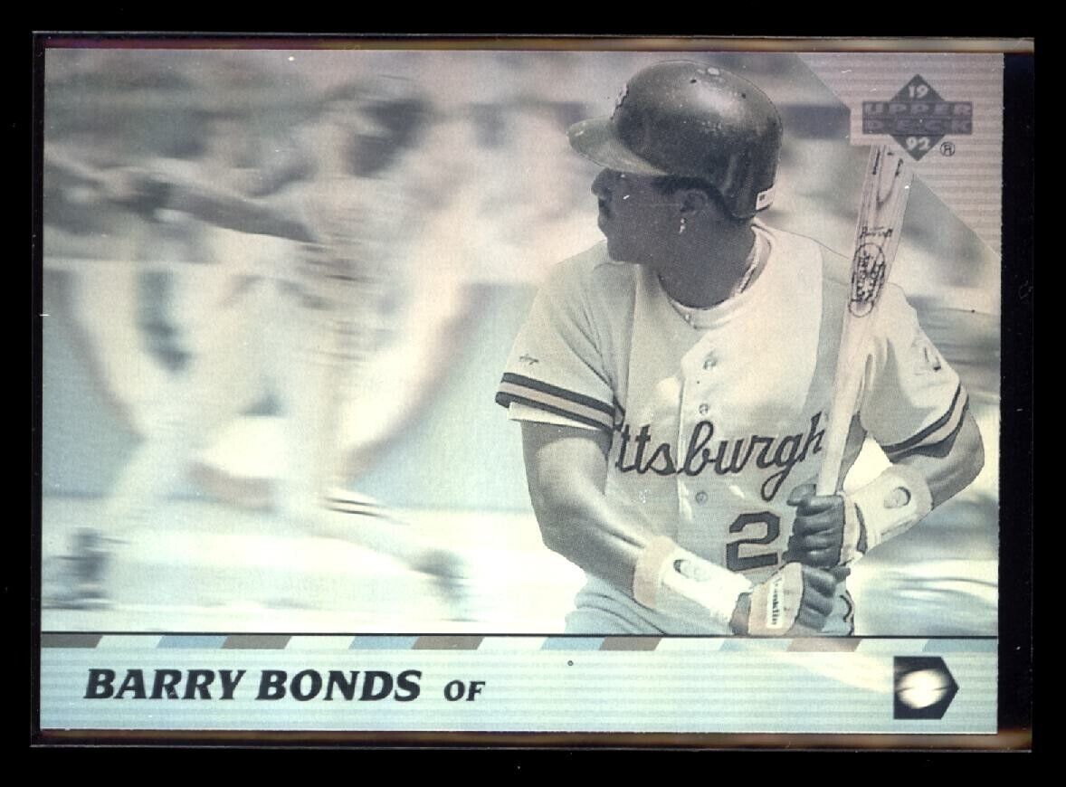 BARRY BONDS 1992 Upper Deck Baseball Team MVP Hologram #11 Baseball Insert - Hobby Gems