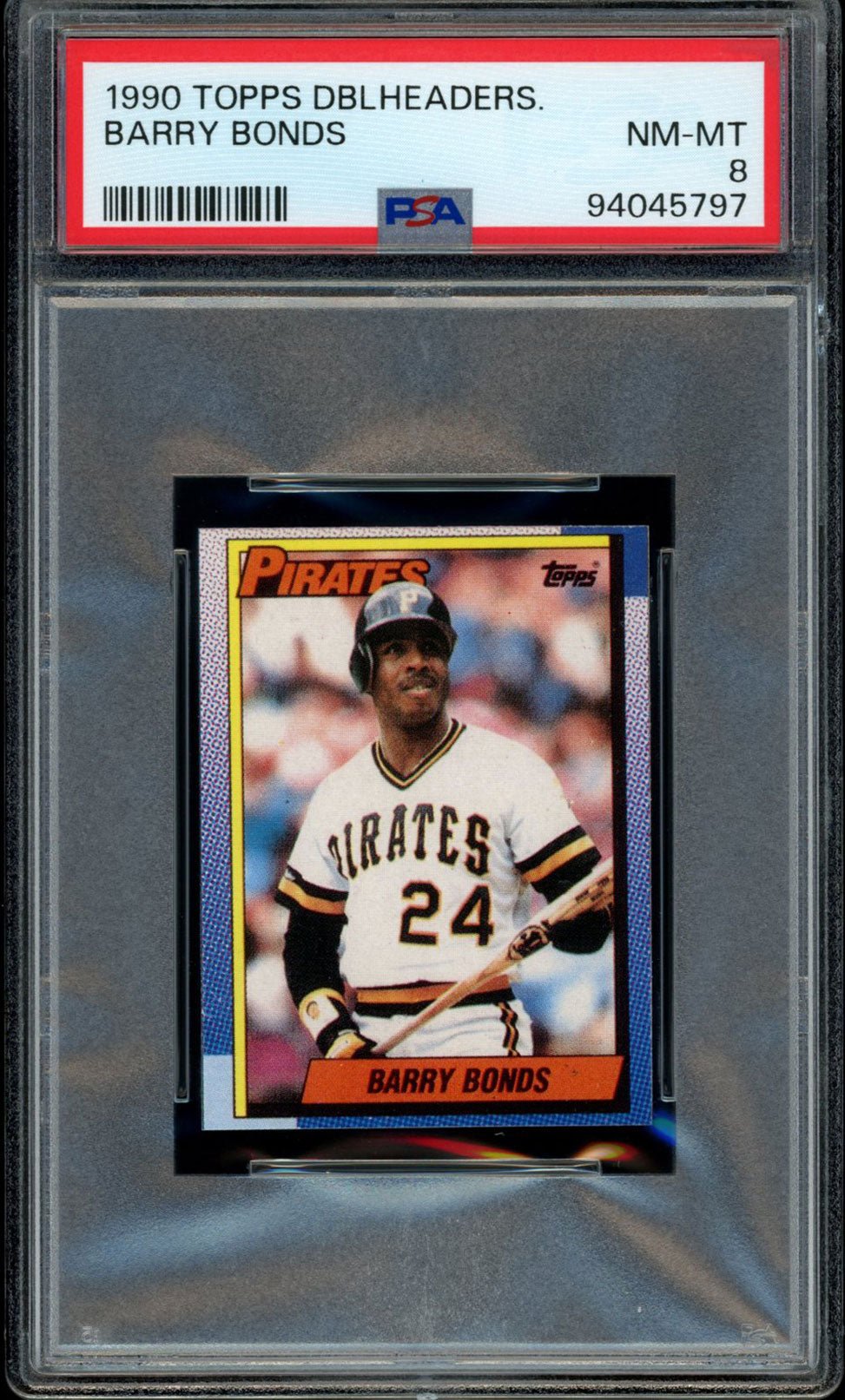 BARRY BONDS PSA 8 1990 Topps Doubleheaders C2 Baseball Base Graded Cards - Hobby Gems