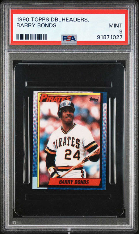 BARRY BONDS PSA 9 1990 Topps Doubleheaders Baseball Base Graded Cards - Hobby Gems