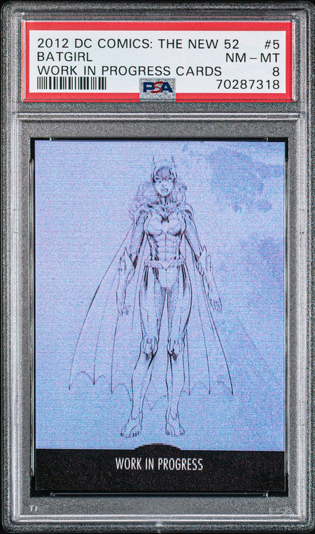 BATGIRL PSA 8 2012 DC Comics The New 52 Work In Progress #WIP-5 DC Comics Graded Cards Insert - Hobby Gems