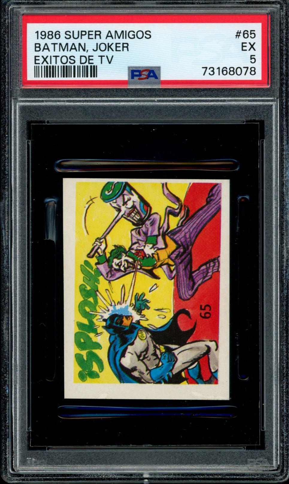 BATMAN & JOKER PSA 5 1986 Reyauca Super Amigos Exitos de TV #65 DC Comics Base Graded Cards - Hobby Gems