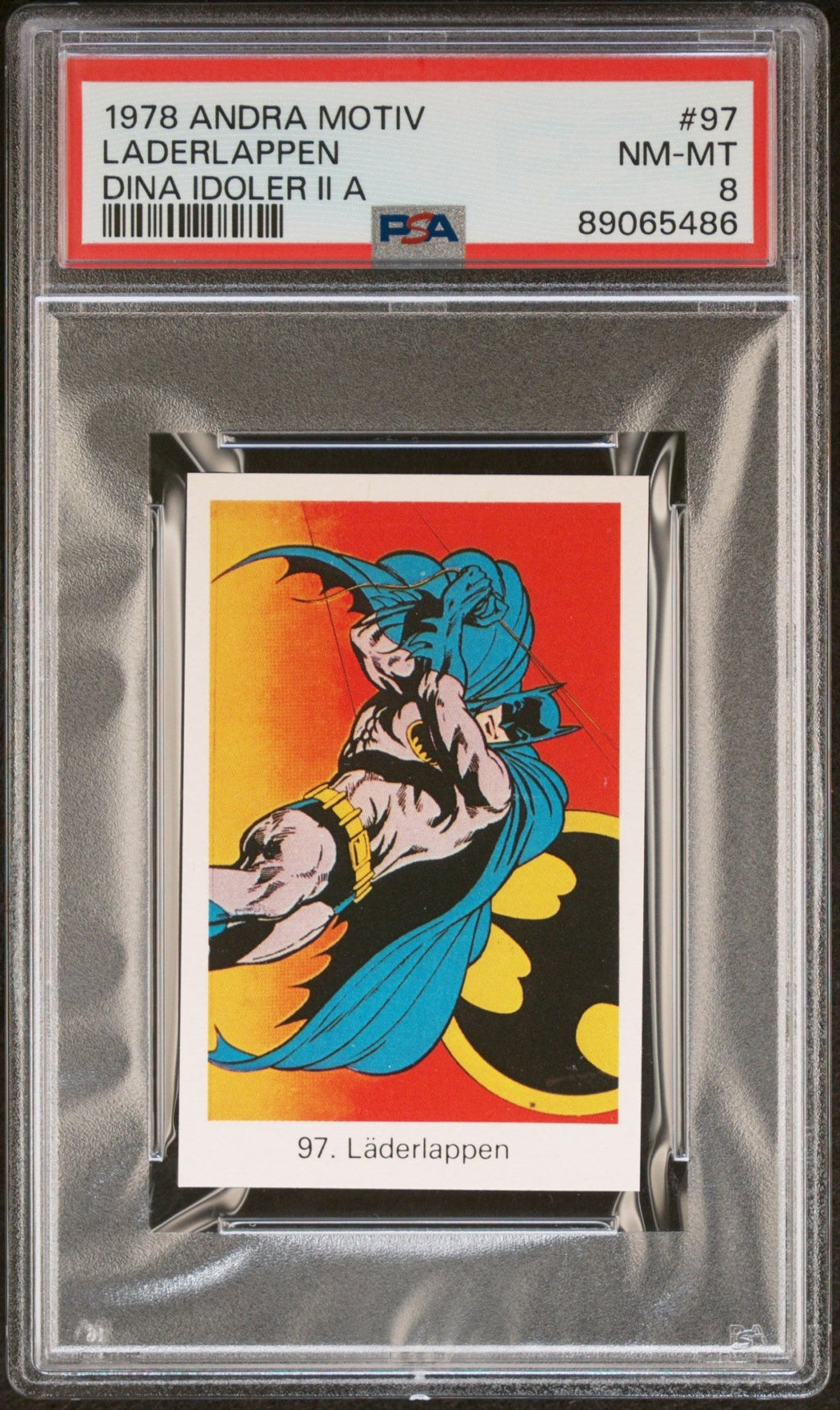 BATMAN PSA 8 1978 Andra Motiv Dina Idoler II A Laderlappen DC Comics #97 DC Comics Base Graded Cards - Hobby Gems