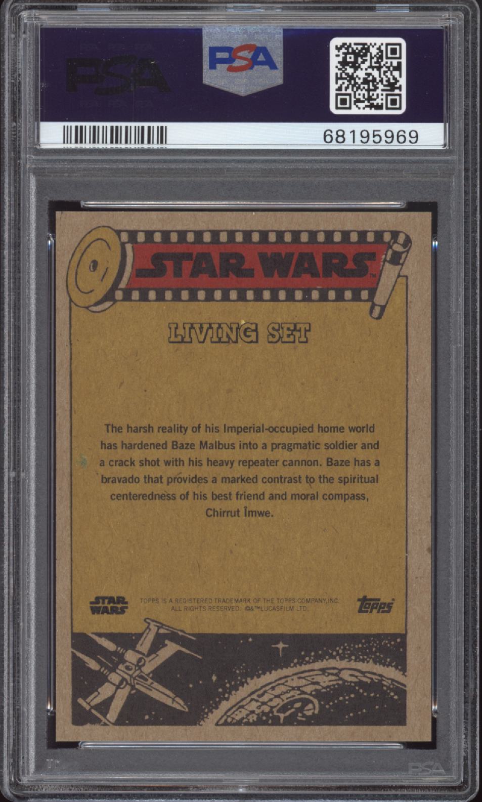 BAZE MALBUS PSA 10 2020 Topps Star Wars Living #115 Star Wars Base Graded Cards - Hobby Gems