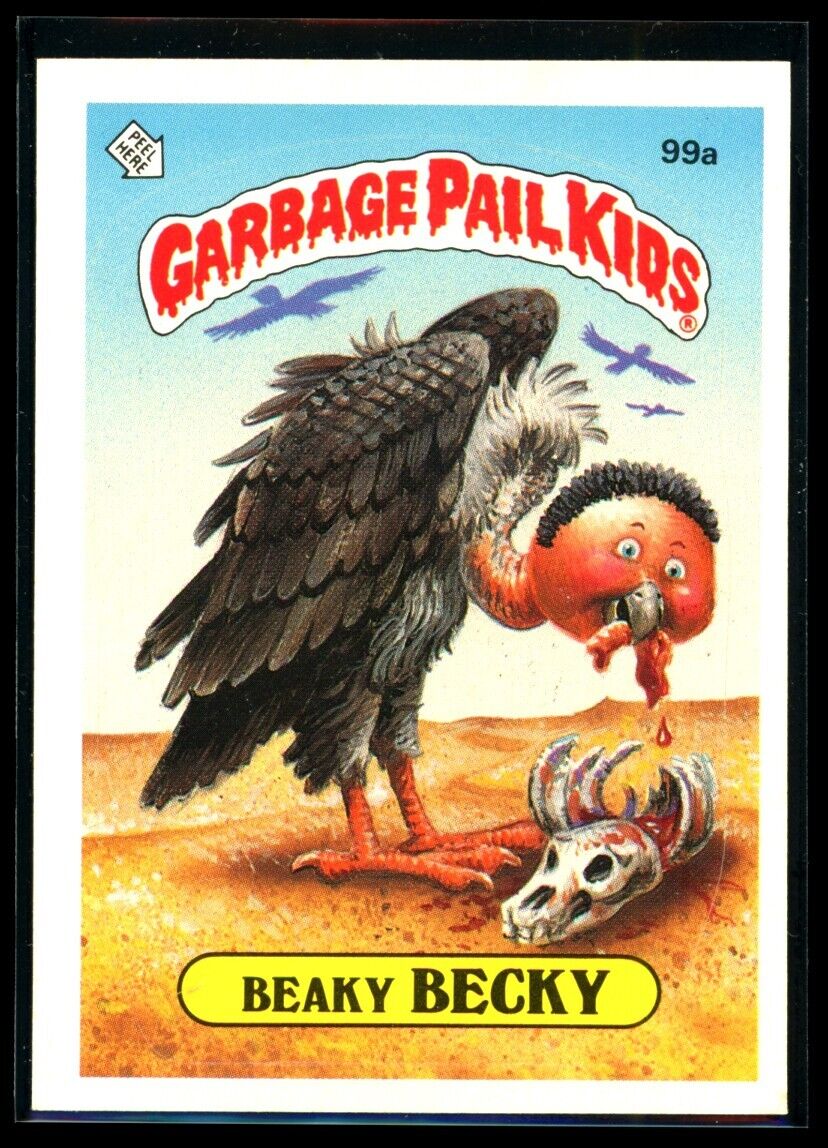 BEAKY BECKY 1986 Garbage Pail Kids Series 3 #99a NM C1 Garbage Pail Kids Base - Hobby Gems